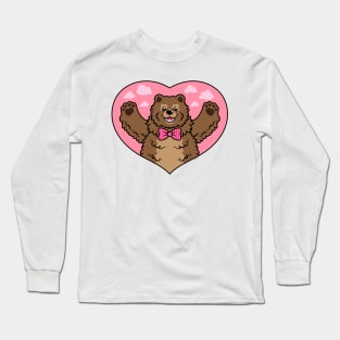 Valentines Bear Long Sleeve T-Shirt